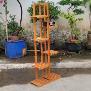 kệ trưng bày cây 5 tầng gỗ tự nhiên