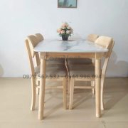 Bộ bàn ăn 4 ghế Butter giả đá CozyNest