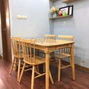 Bộ bàn ăn 4 ghế song tiện kiểu Bắc Âu BBA03