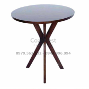 Bàn cafe chân chụm phong cách tối giản màu gỗ