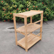 kệ để lò vi sóng gỗ 3 tầng CozyNest