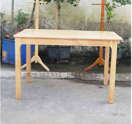 Bàn ăn gỗ tự nhiên 1m6 cho không gian bếp Việt