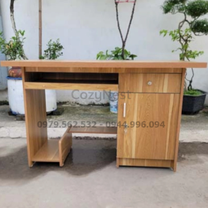 Bàn vi tính 1m2 gỗ MDF chống trầy xước hiện đại