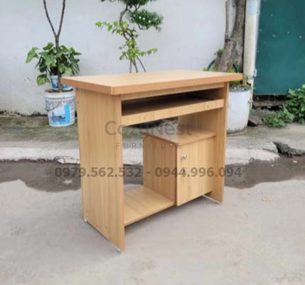 Bàn vi tính 80cm gỗ MDF nhỏ gọn tiện lợi