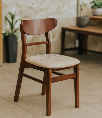 Ghế Mango nệm trong không gian quán cà phê