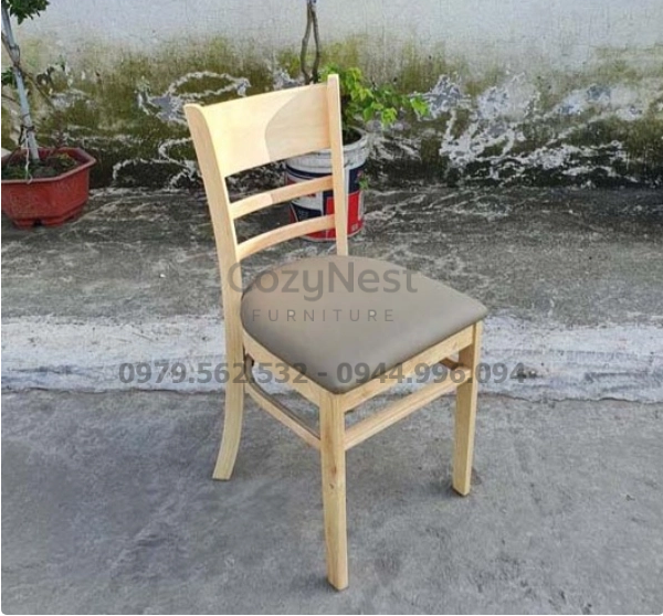 Ghế cafe Monstar khung gỗ sáng