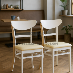 Ghế Panda nệm màu trắng hiện đại