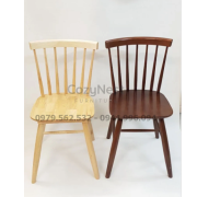Ghế bàn ăn song tiện 7 nan gỗ tự nhiên