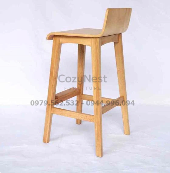 Ghế quầy bar gỗ tự nhiên đẹp