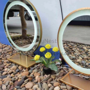 gương để bàn có đèn cảm ứng d50