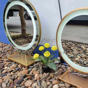 gương để bàn có đèn cảm ứng d50