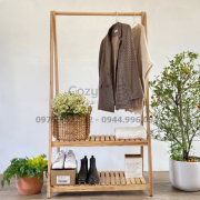 Kệ treo quần áo chữ A 2 tầng 80cm