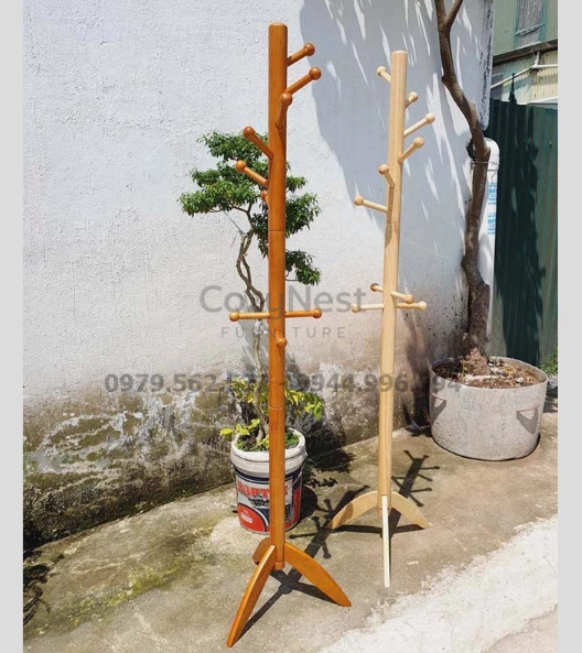 móc treo quần áo bằng gỗ