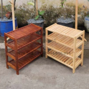 kệ giày dép 4 tầng rộng 45cm gỗ tự nhiên