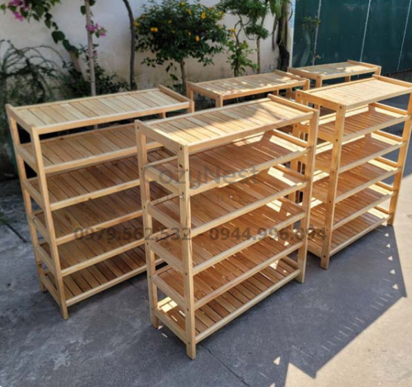kệ để giày dép 6 tầng rộng 80cm bền đẹp