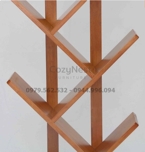 ke-sach-hinh-xuong-ca-6-tay-cozynest-3 Kệ sách trang trí hình xương cá đẹp