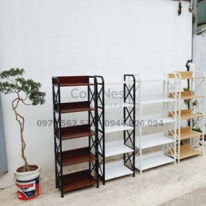 kệ sách khung sắt 5 tầng rộng 70cm bền đẹp