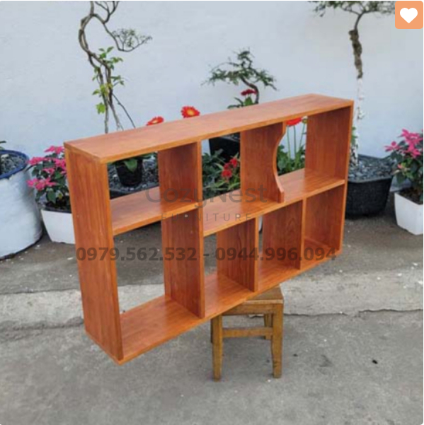 kệ treo tường màu nâu